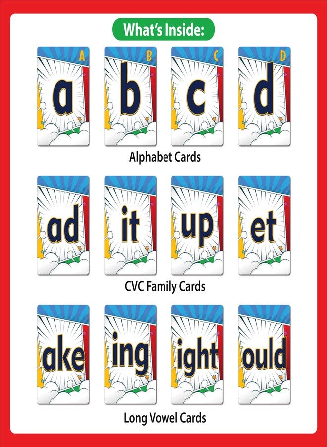 WONDRBOX Educational Card Game - Snap and Spell, Fun Learning Toys & Games for Kids, Learn Word Families & Phonics Activity, Creative Word Play, Gifts for Boys & Girls Ages 5, 6, 7, 8 - Image 2